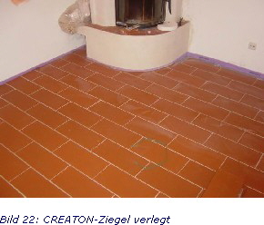 Bild 22: CREATON-Ziegel verlegt